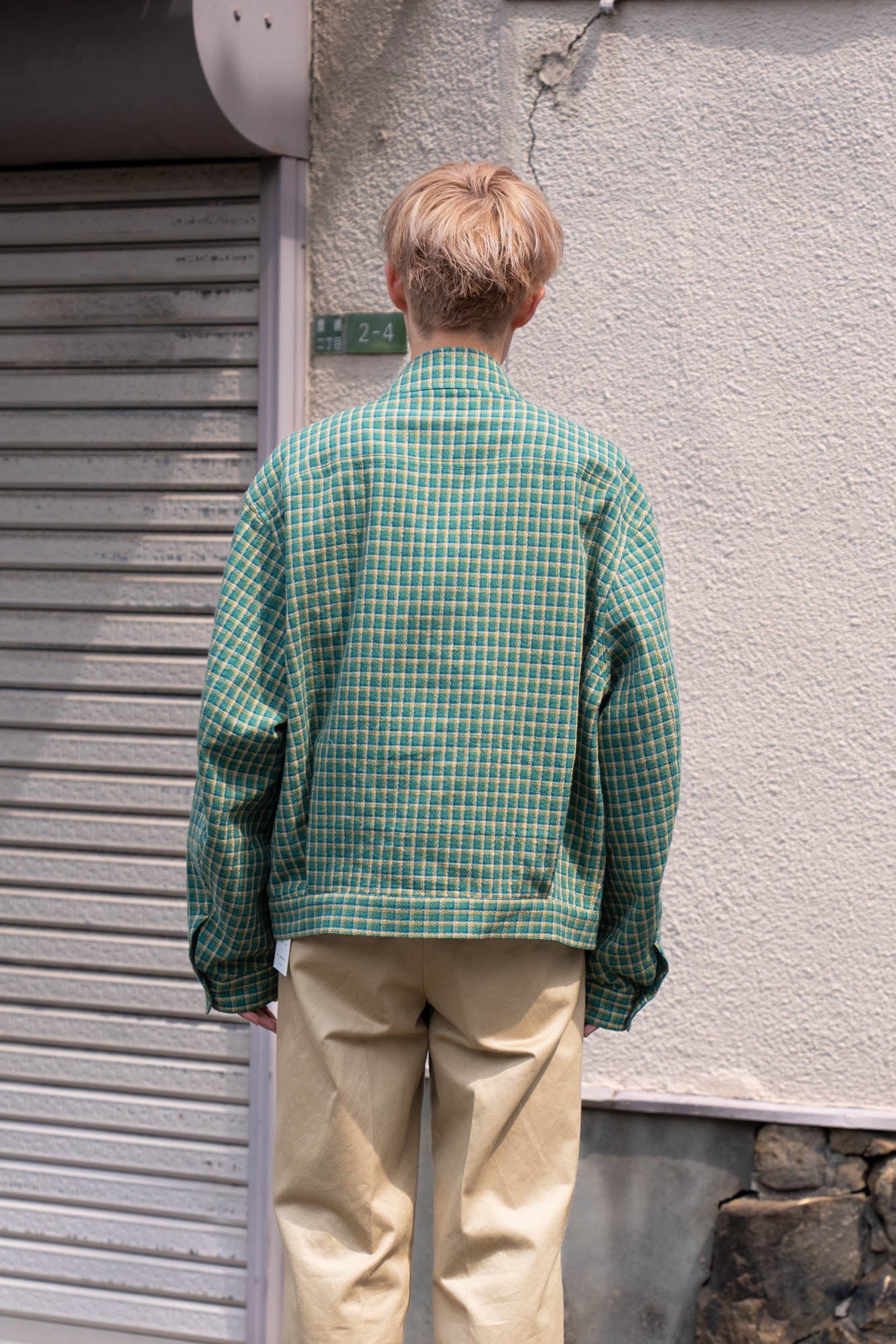 WASHED CHECK JACKET