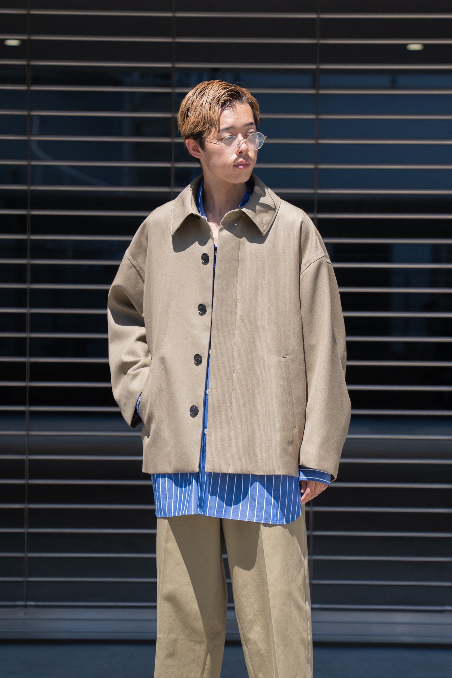 WOOL OVERSIZE SHORT COAT