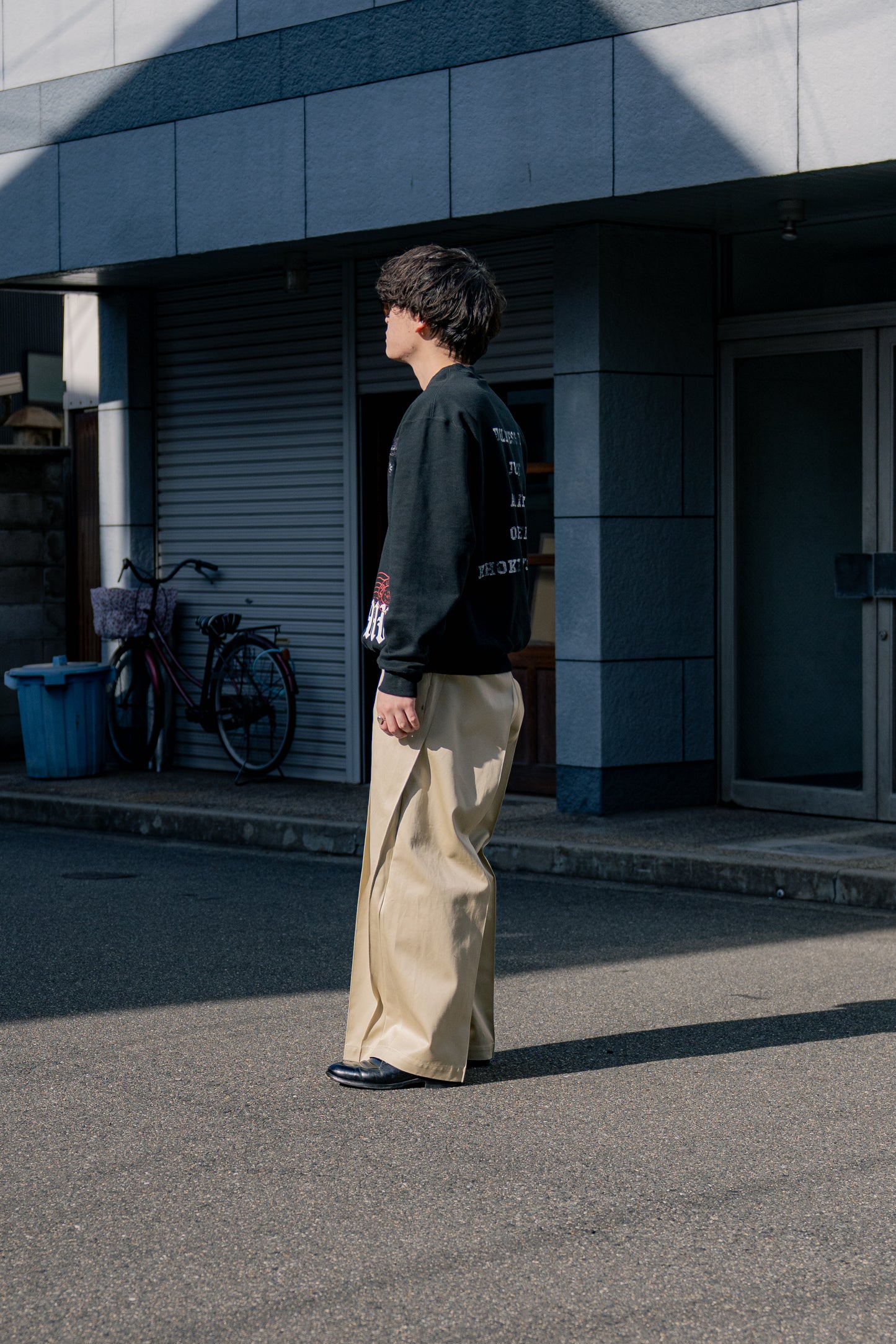 Pleat-design pant