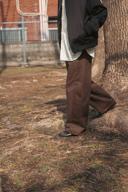 DEFORMATION WIDE COTTON PANTS(ST.1390)