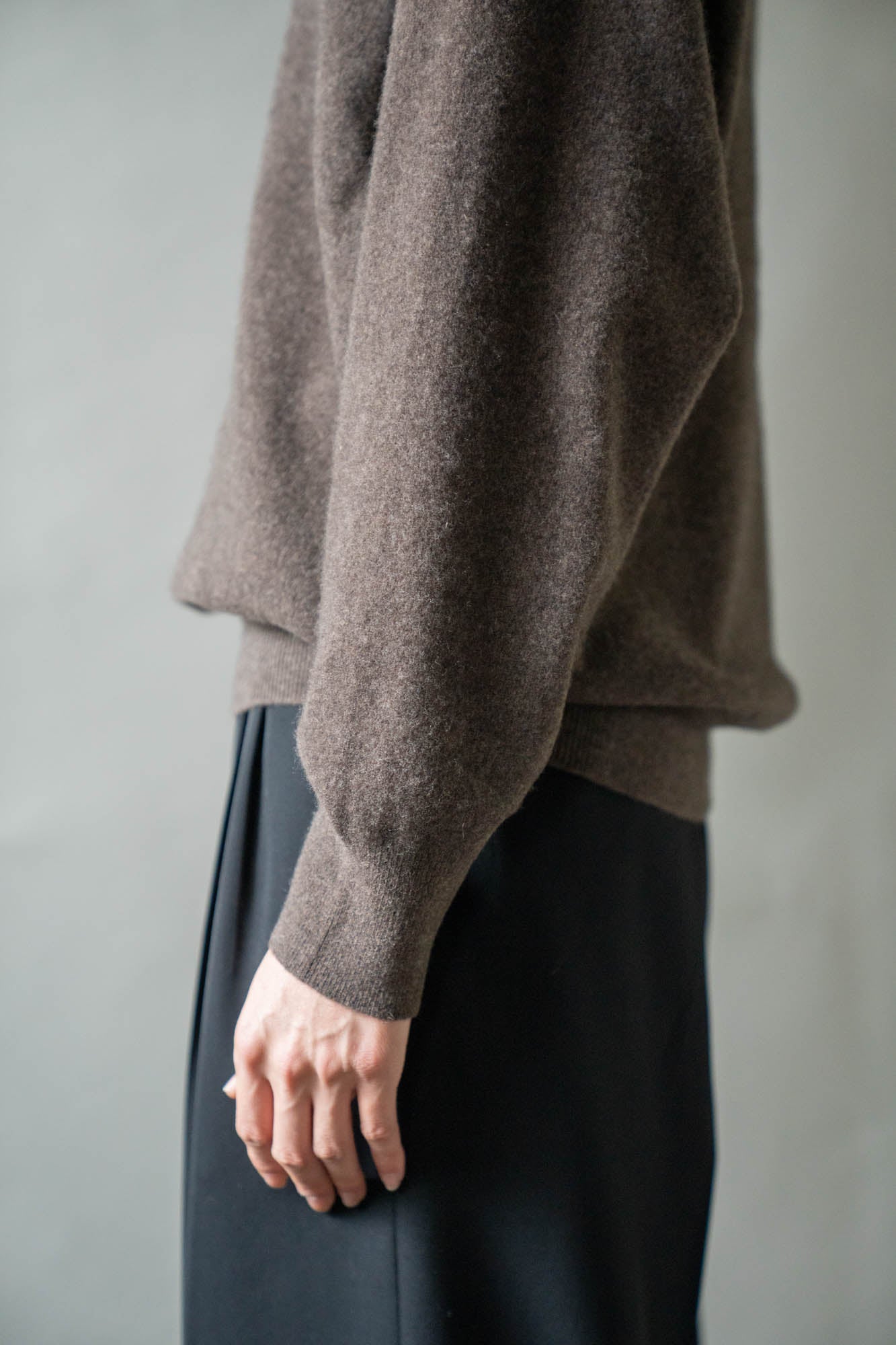 EXTRA FINE WOOL KNIT CREW NECK LS(ST.1634)
