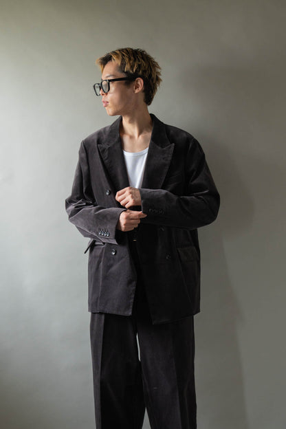 Fade Velvet Double-breasted Jacket