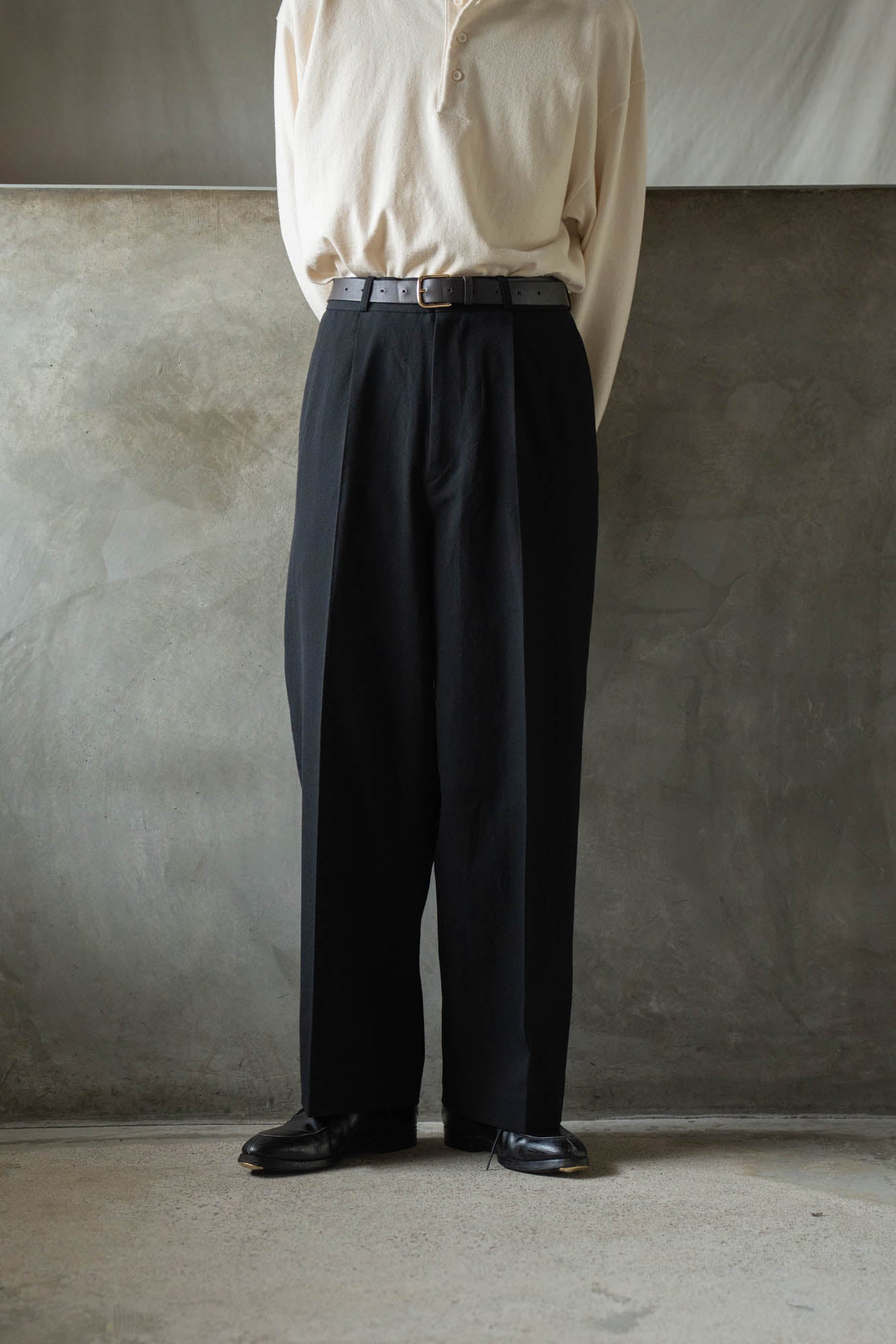 Wool Gabardine Trousers