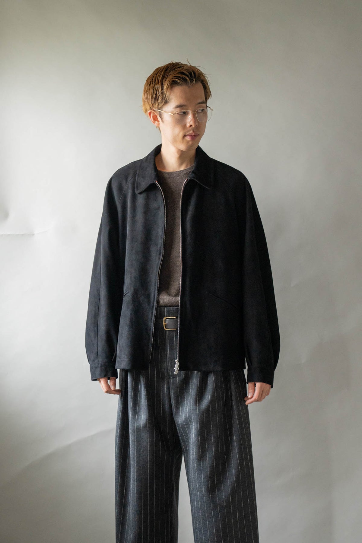 sheep suede blouson