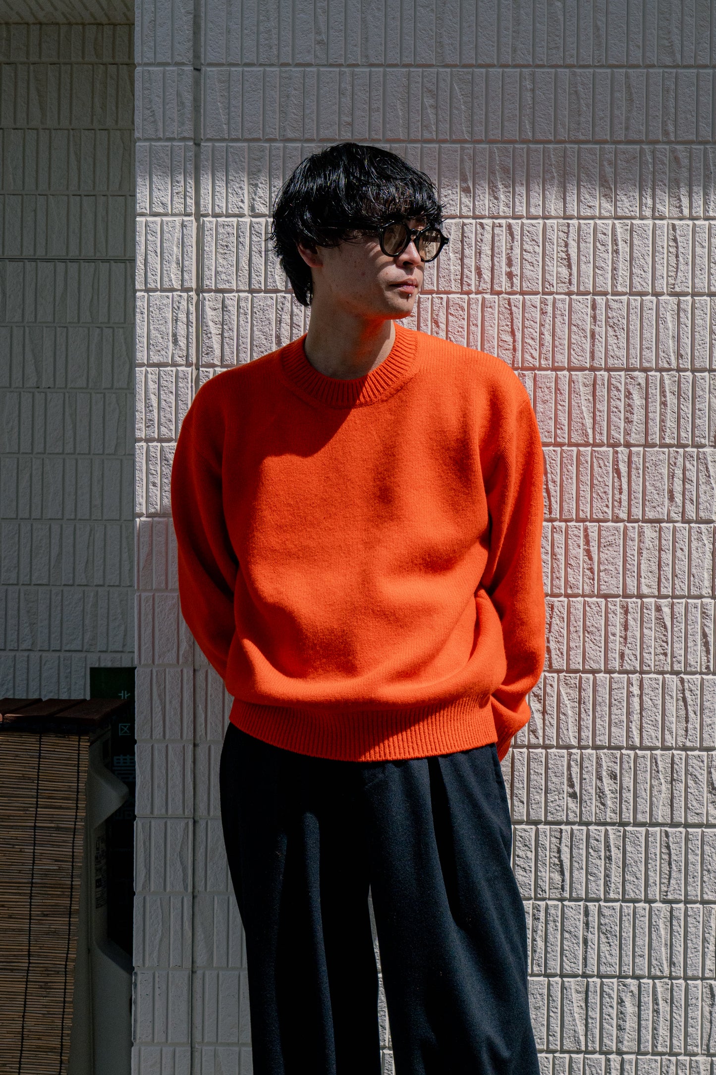 EXTRA FINE WOOL WARM KNIT CREW NECK LS