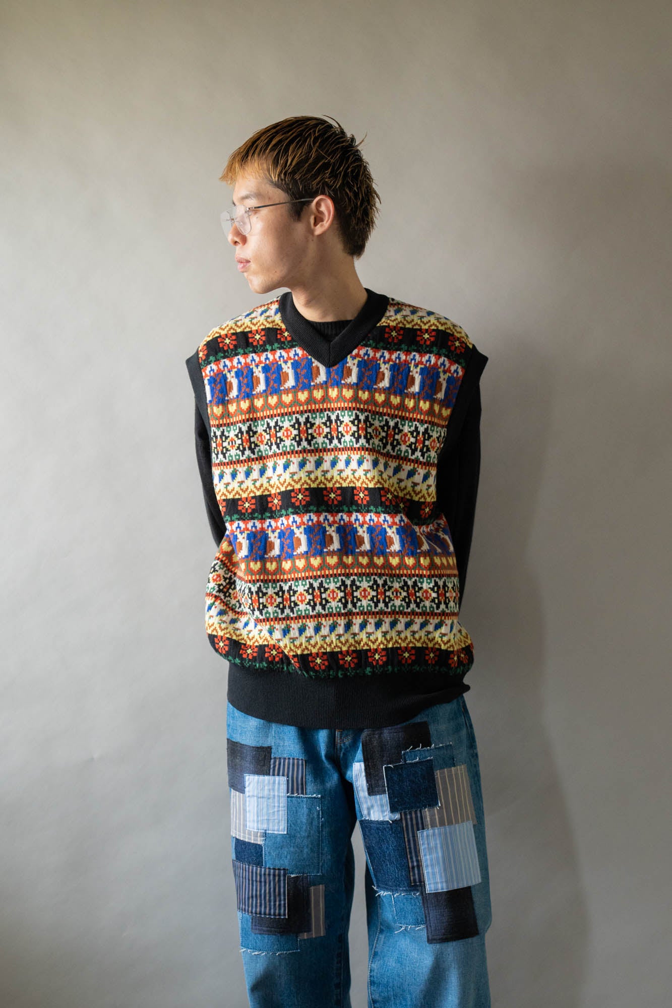 Jacquarded Slope Vest