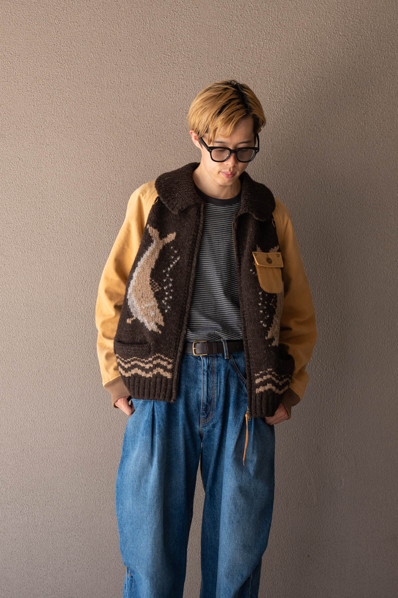 Combination cowichan sweater