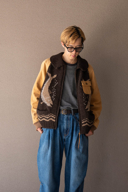 Combination cowichan sweater