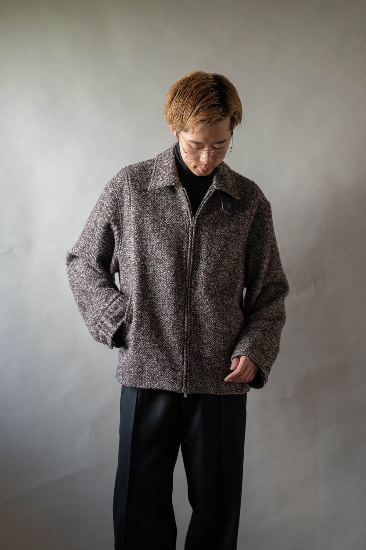 LOOP TWEED SEAM POCKET BLOUSON