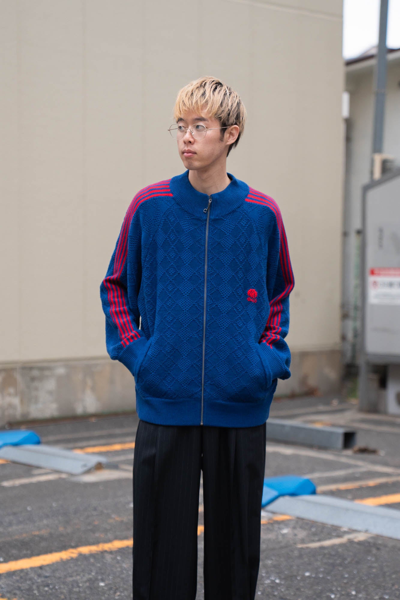 KNITTED TRAINING JACKET