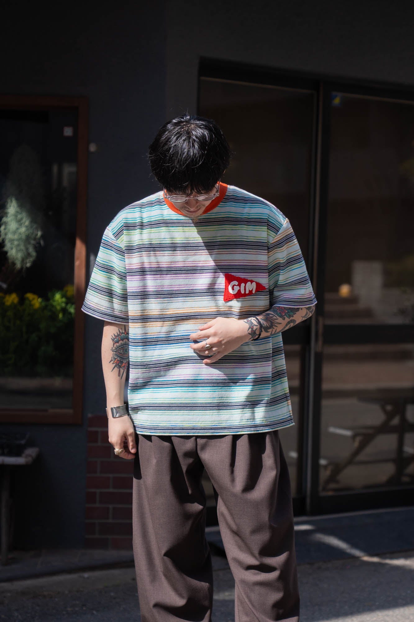Border Knit Tee
