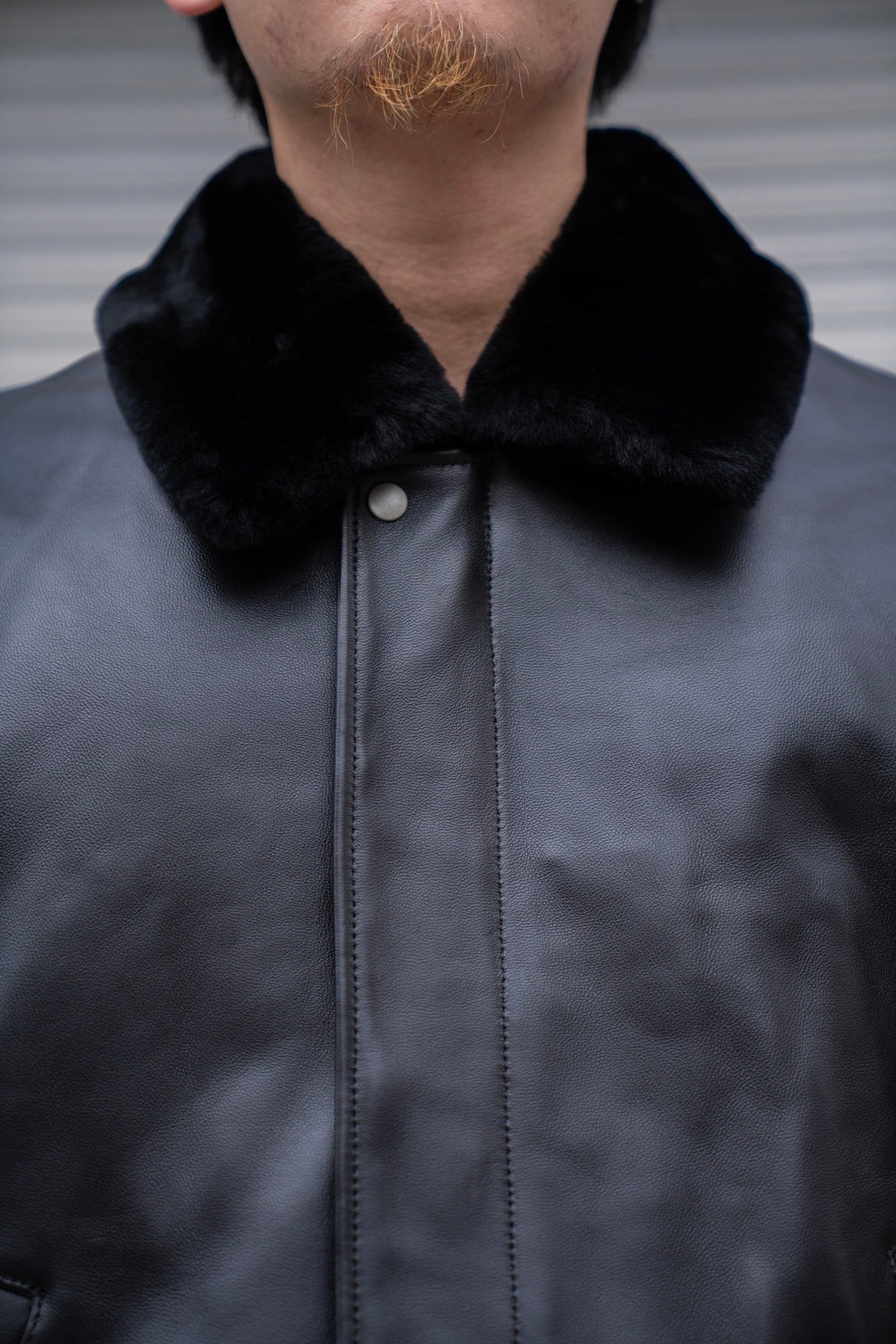 ssstein（シュタイン） 25AW - MOUTON COLLAR SHEEP LEATHER ZIP