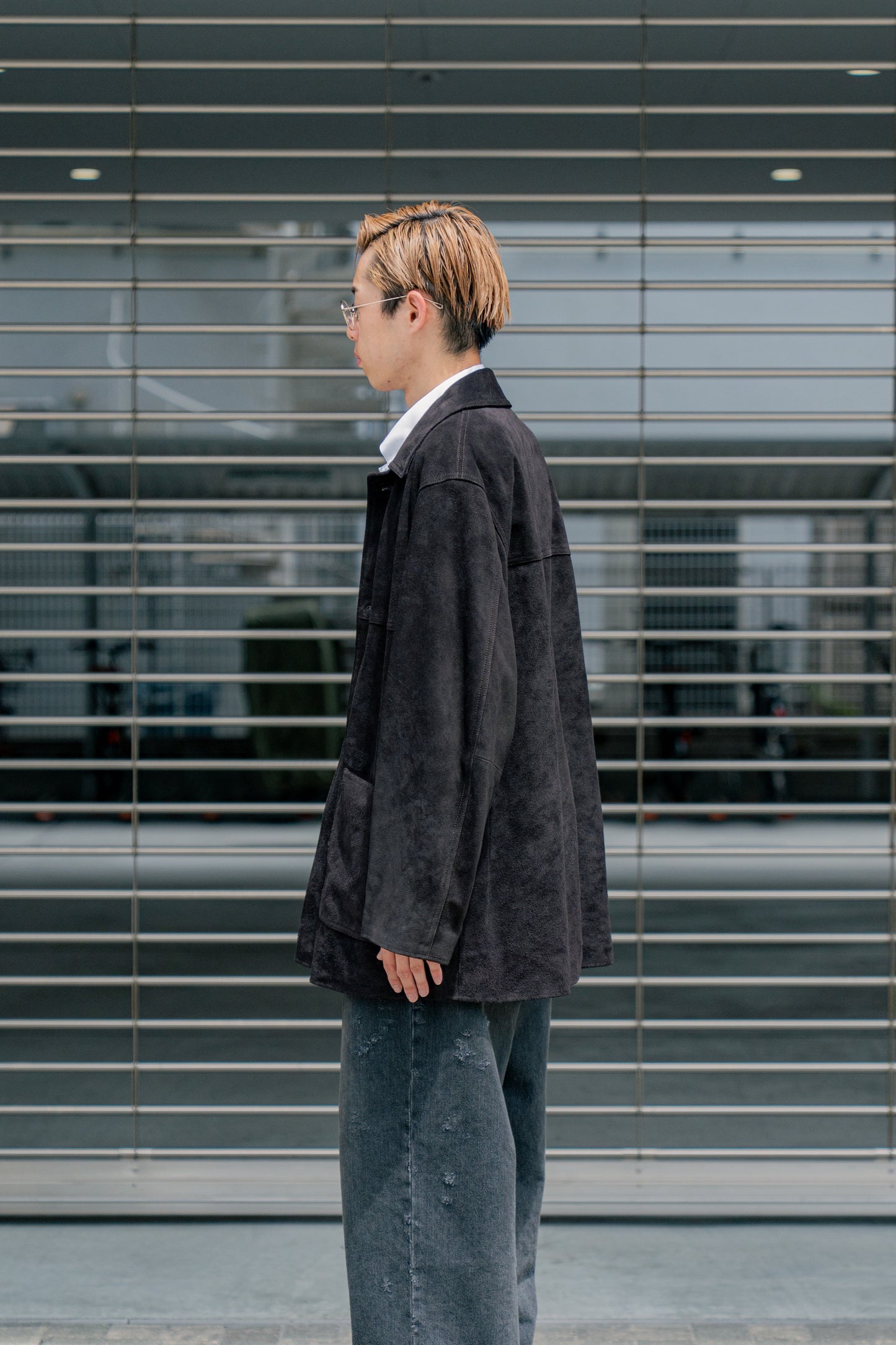 COW SUEDE CAR JACKET(ST.1218)