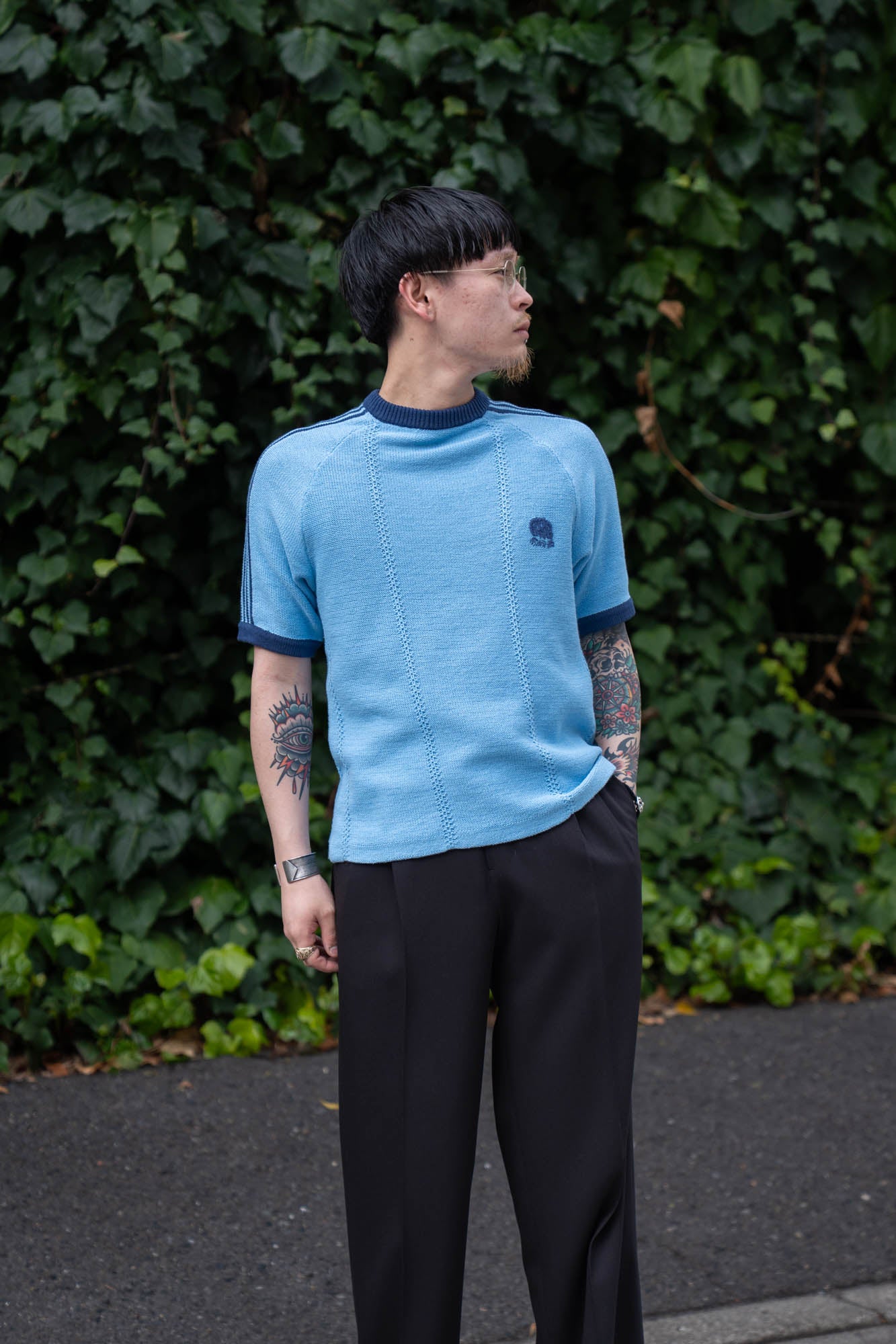 KNITTED TRAINING T-SHIRT