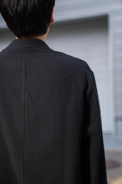 WOOL/CASHMERE FLEECE SINGLE BREASTED JACKET(ST.1268)