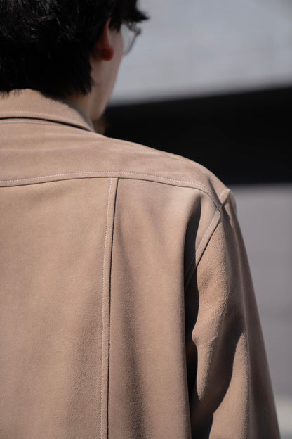 sheep suede light shirt