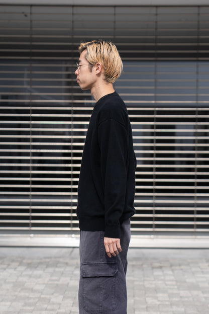 RIGID CASHMERE GARMENT DYED SWEATER P/O