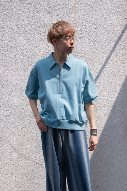 HALF ZIP JERSEY SHORT SLEEVE