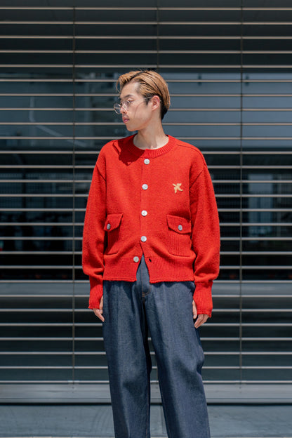 BIRD PATCH CARDIGAN