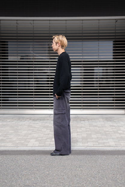 RIGID CASHMERE GARMENT DYED SWEATER P/O