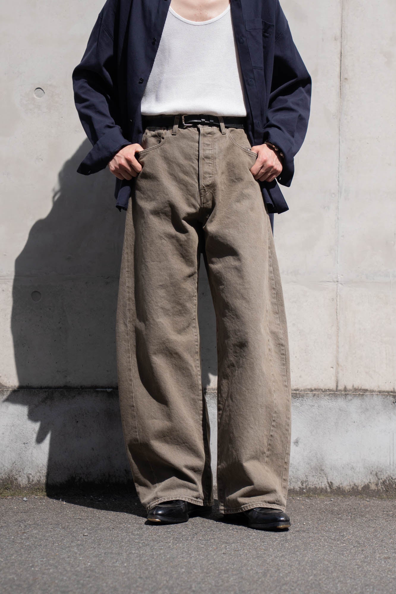 DEFORMATION WIDE COLOR DENIM PANTS(ST.1565)