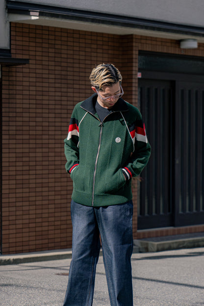 KNITTED TRACK JACKET