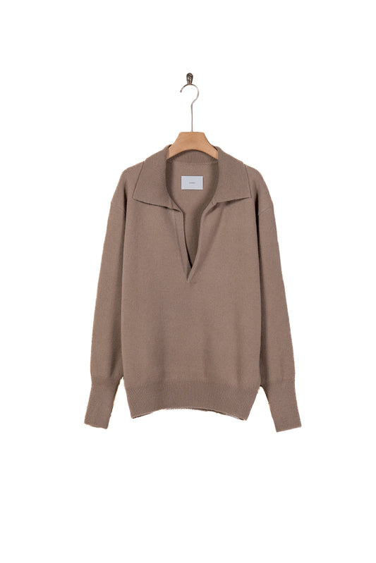 EXTRA FINE WOOL KNIT SKIPPER LS