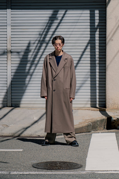 OVERSIZED MAXI-LENGTH DOUBLE BREASTED COAT