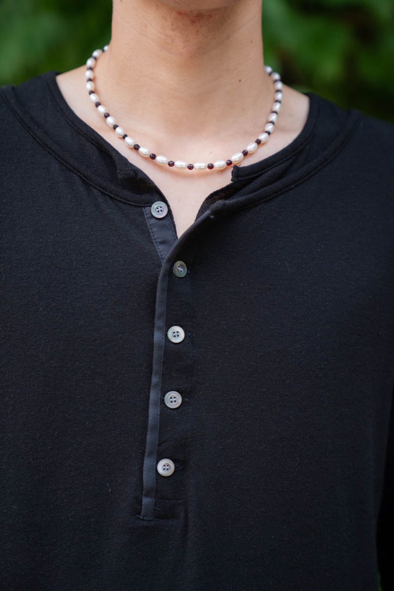 LAYERED HENLEY-NECK SHIRT .16