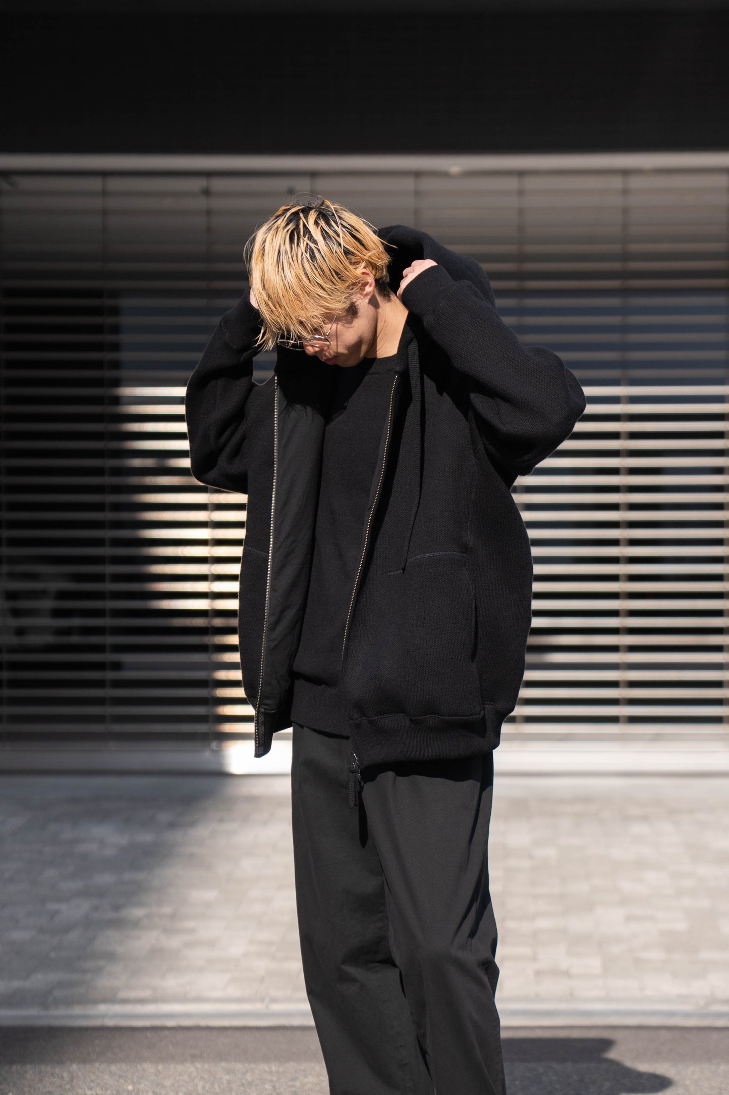 WOOL SWEAT ZIP HOODIE