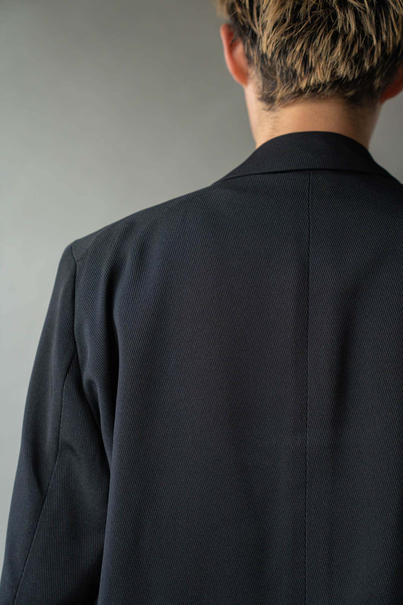 Double-breasted Jacket in Rayon Tricotine
