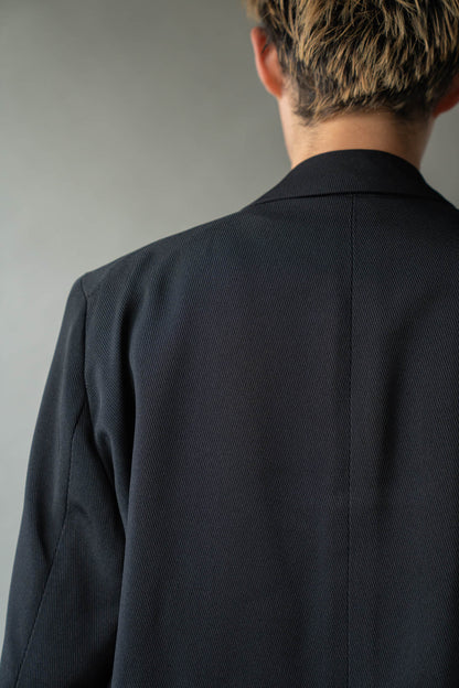 Double-breasted Jacket in Rayon Tricotine