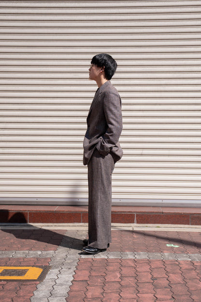 WOOL LINEN 1TUCK SLACKS