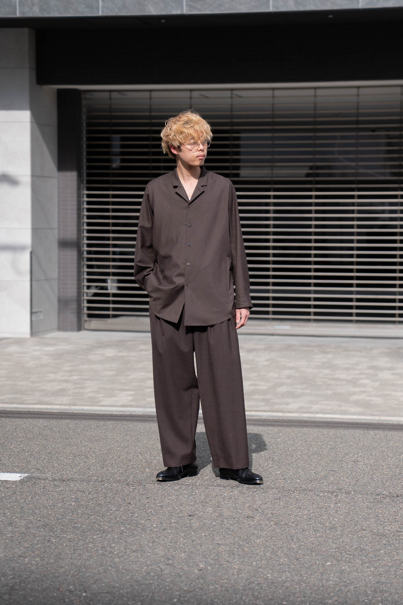 5 Tuck Trouser in Wool Tropical | スラックス OVERCOAT（オーバー