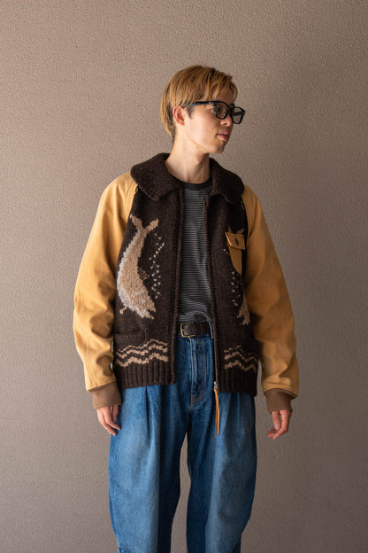 Combination cowichan sweater