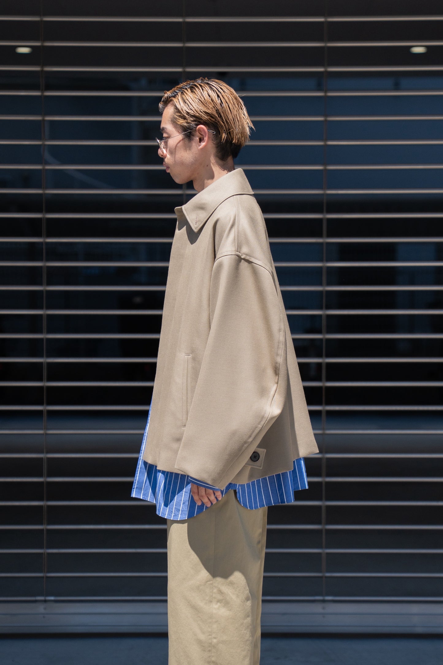 WOOL OVERSIZE SHORT COAT