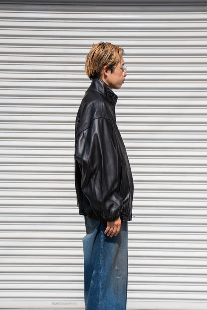 SHEEP LEATHER STAND COLLAR JACKET(ST.1220)