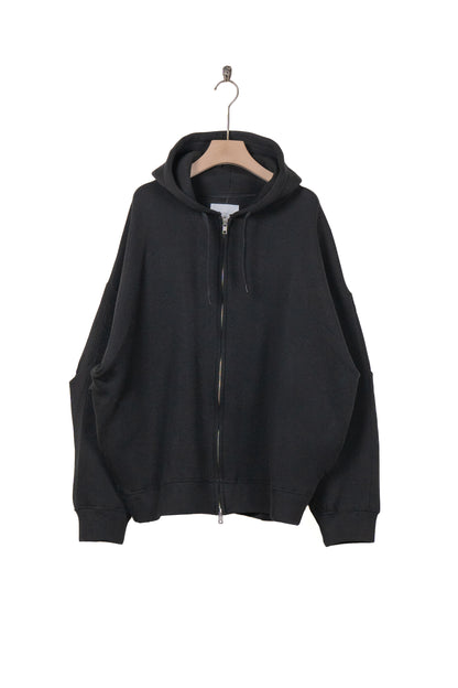 COTTON DOUBLE KNIT TUCKED ZIP HOODY (ST.1119)