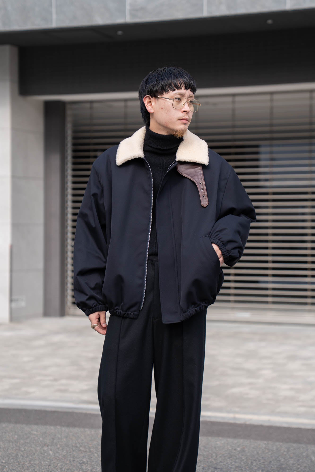 MOUTON COLLAR PADDED JACKET(ST.1377) | ブルゾン ssstein