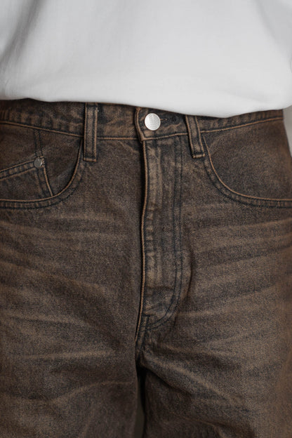 3D TWISTED WIDE LEG JEANS