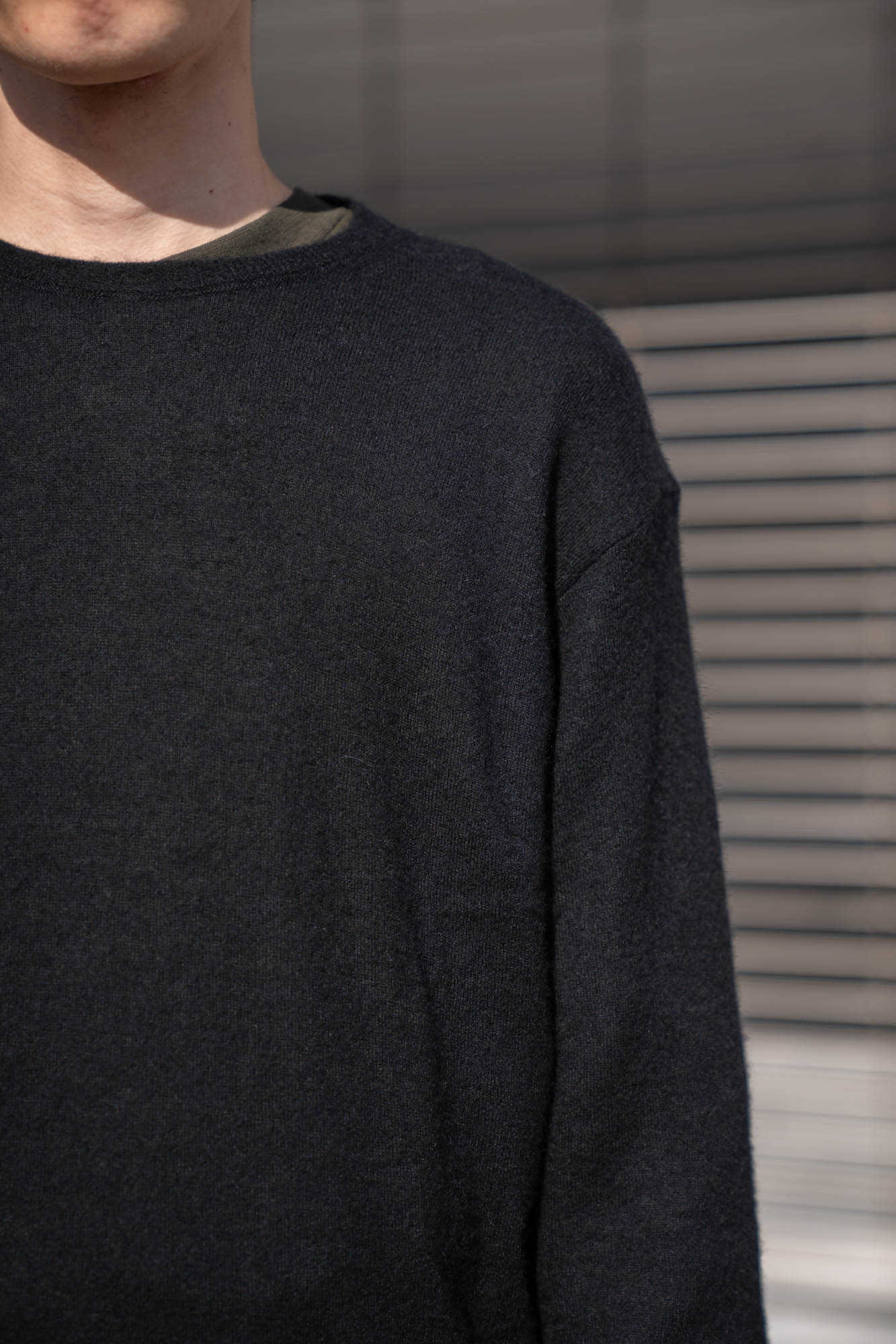 W/AL/NY KNIT CREW NECK LS(ST.1480)