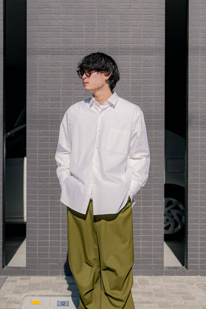 OVERSIZED DOWN PAT SHIRT (DOUBLE CUFFS) (ST.1159)