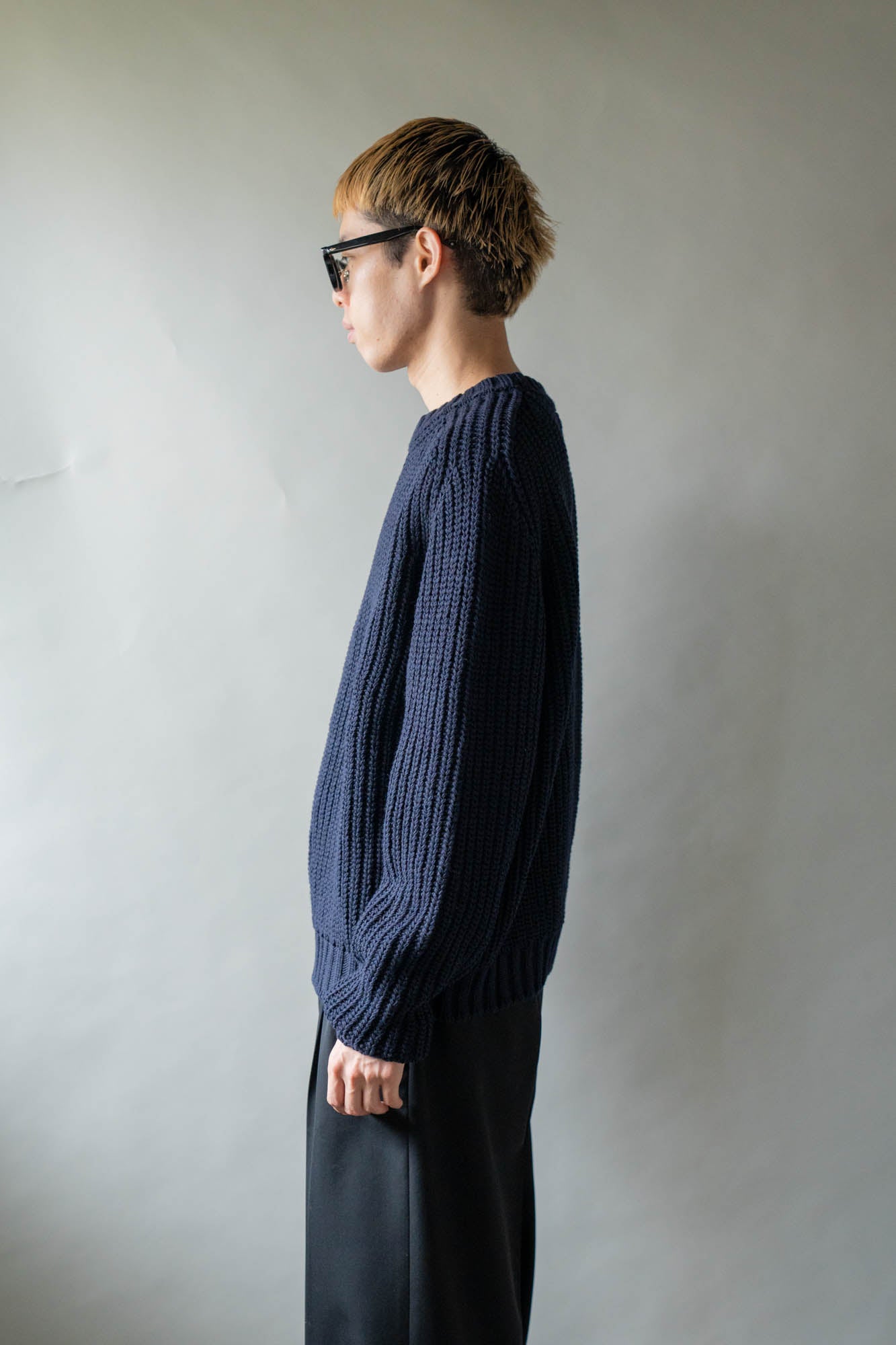 Belt. Slit Knit in Merinos d`Arles