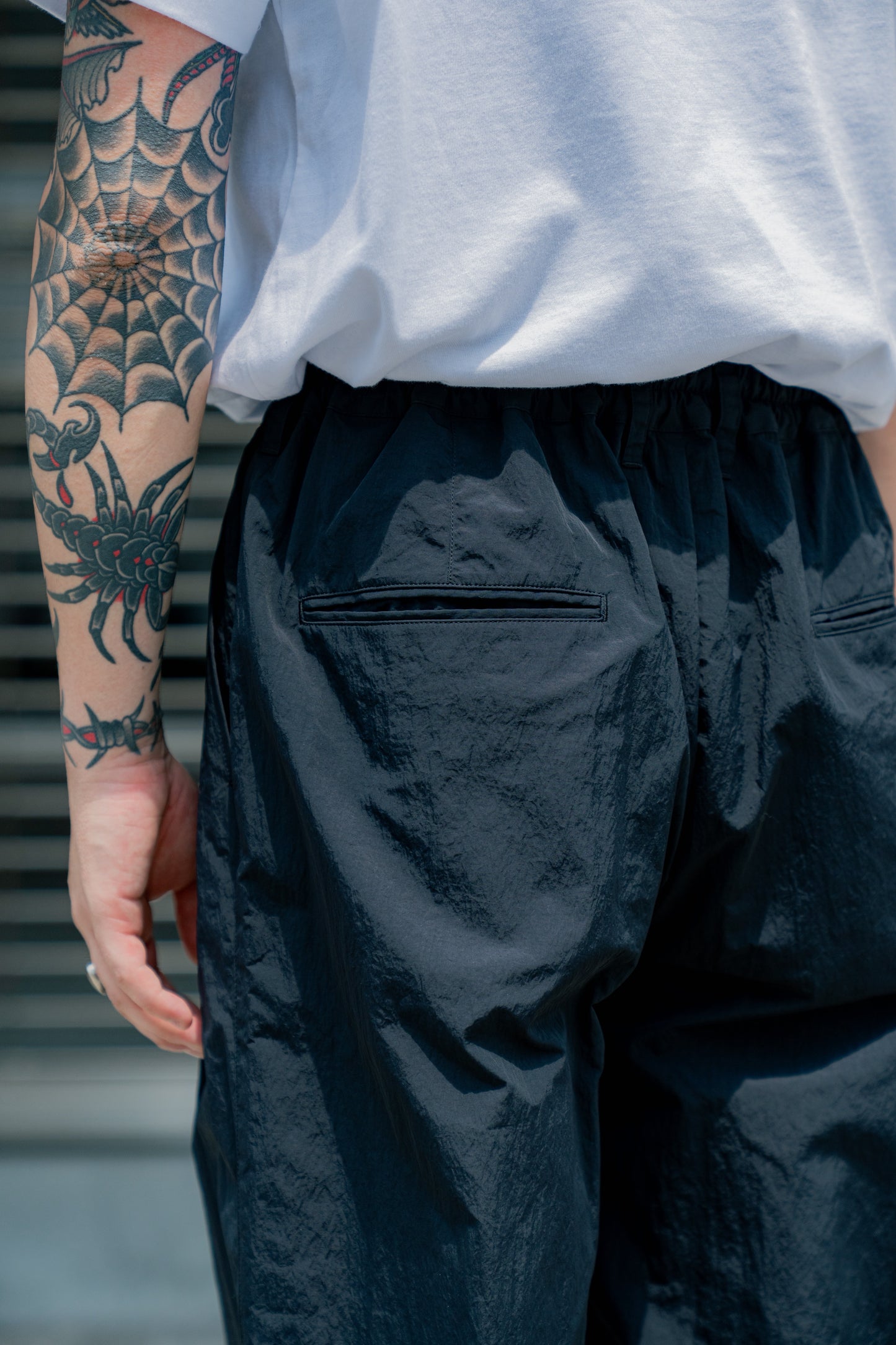 WINDPROOF NYLON WIDE EASY TROUSERS(ST.1278)