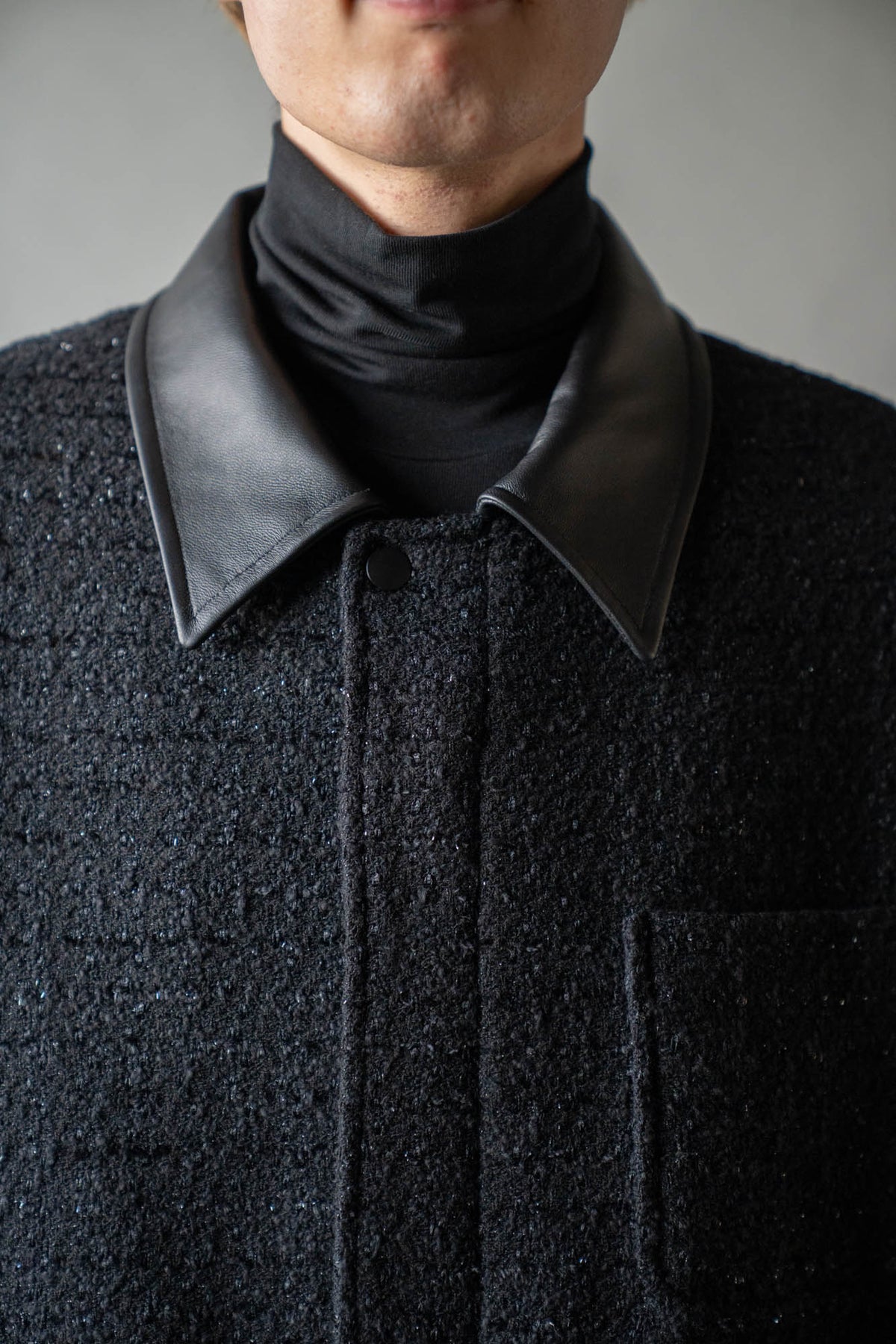 Wool tweed coverall