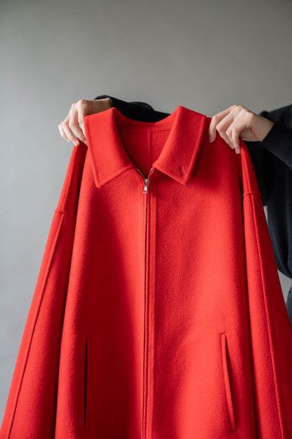 W/CA DOUBLE FACE CLOTH ZIP JACKET(ST.1545)