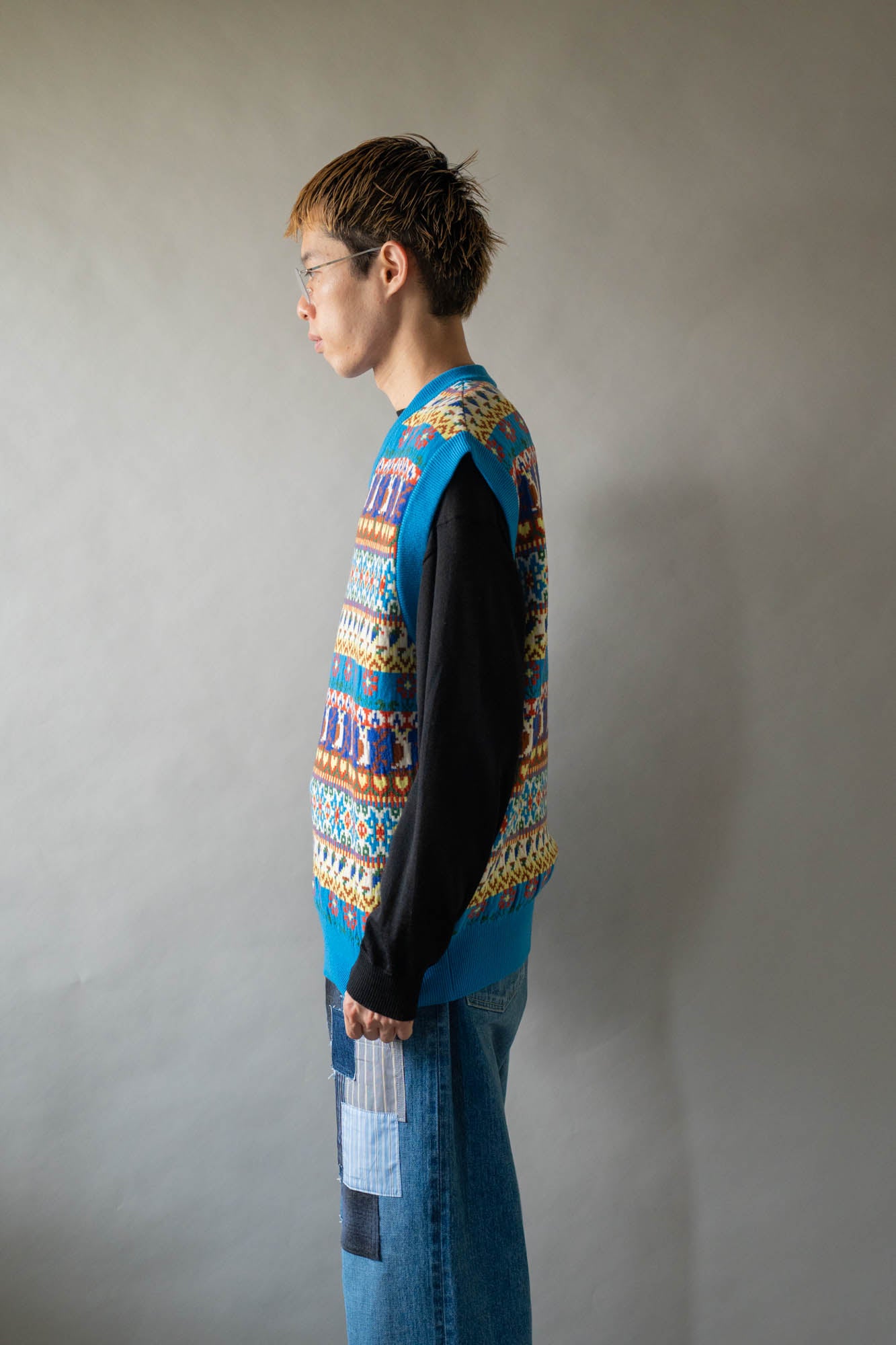 Jacquarded Slope Vest