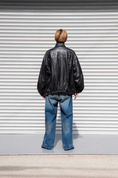 SHEEP LEATHER STAND COLLAR JACKET(ST.1220)