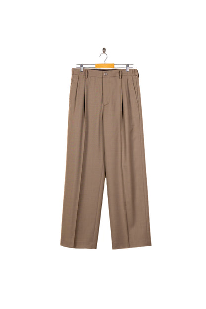 TWO TUCKS WIDE TROUSERS