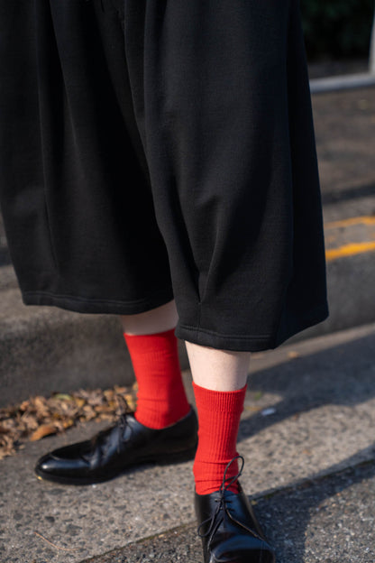 Pleated Balloon Sweat Shorts